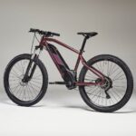 Bicicleta de montaña eléctrica rígida de 27,5" - E-ST 500 color ciruela – Image 3